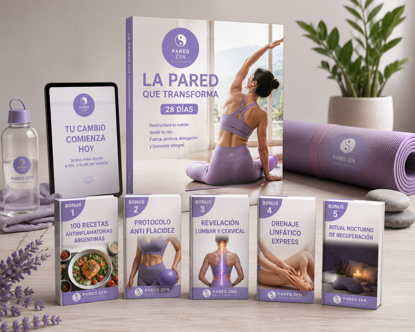 Método Pilates Asiático en la Pared™. Elimina el dolor de espalda y recupera tu peso en 28 días